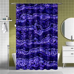 Alien Skin Blue Shower Curtain 48  X 72  (small) 