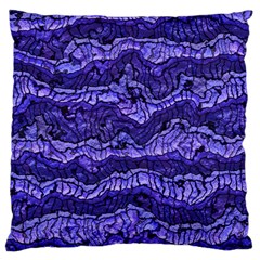 Alien Skin Blue Large Cushion Cases (one Side) 