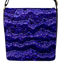 Alien Skin Blue Flap Messenger Bag (s)