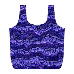 Alien Skin Blue Full Print Recycle Bags (l) 