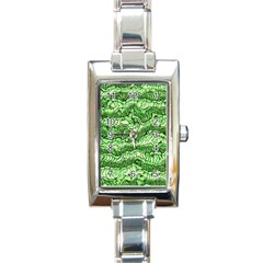 Alien Skin Green Rectangle Italian Charm Watches