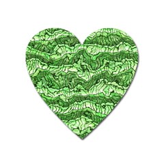 Alien Skin Green Heart Magnet