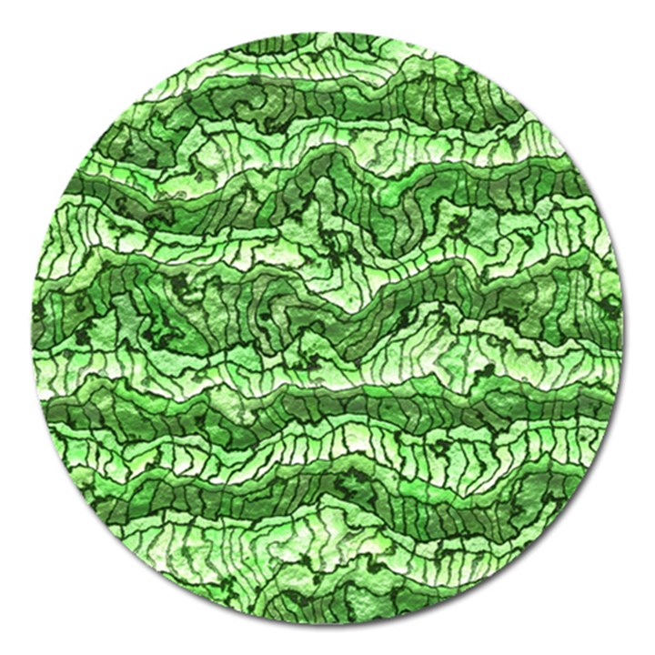 Alien Skin Green Magnet 5  (Round)