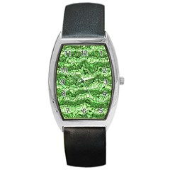 Alien Skin Green Barrel Metal Watches by ImpressiveMoments