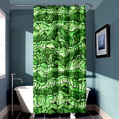 Alien Skin Green Shower Curtain 36  X 72  (stall)  by ImpressiveMoments