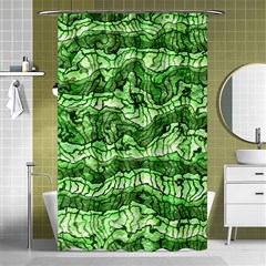 Alien Skin Green Shower Curtain 48  X 72  (small) 