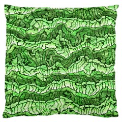 Alien Skin Green Large Cushion Cases (two Sides) 