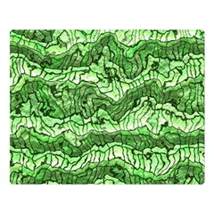 Alien Skin Green Double Sided Flano Blanket (large) 