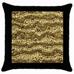 Alien Skin Hot Golden Throw Pillow Cases (black) by ImpressiveMoments