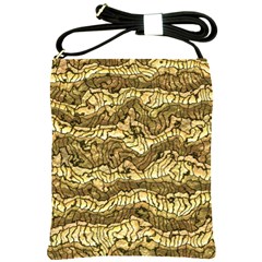 Alien Skin Hot Golden Shoulder Sling Bags by ImpressiveMoments