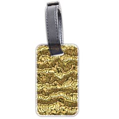 Alien Skin Hot Golden Luggage Tags (two Sides)