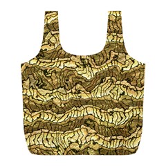 Alien Skin Hot Golden Full Print Recycle Bags (l) 