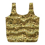 Alien Skin Hot Golden Full Print Recycle Bags (L)  Front