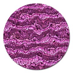 Alien Skin Hot Pink Magnet 5  (round)