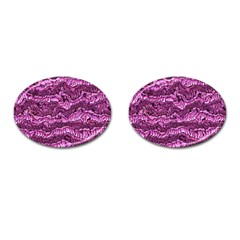 Alien Skin Hot Pink Cufflinks (oval)