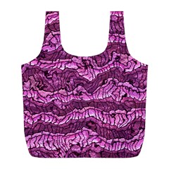 Alien Skin Hot Pink Full Print Recycle Bags (l) 