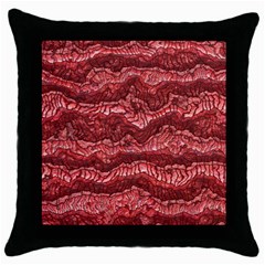 Alien Skin Red Throw Pillow Cases (black)