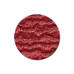 Alien Skin Red Rubber Round Coaster (4 Pack) 