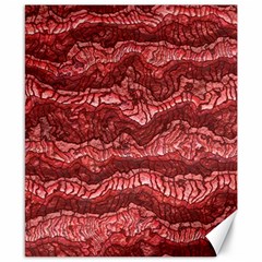 Alien Skin Red Canvas 8  X 10 