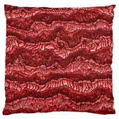 Alien Skin Red Large Flano Cushion Cases (one Side) 