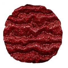 Alien Skin Red Large 18  Premium Flano Round Cushions