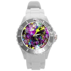 Colour Splash G264 Round Plastic Sport Watch (l) by MedusArt