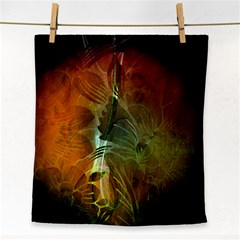 Beautiful Abstract Floral Design Face Towel