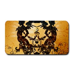 Clef With Awesome Figurative And Floral Elements Medium Bar Mats