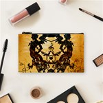 Clef With Awesome Figurative And Floral Elements Cosmetic Bag (Small)  Front