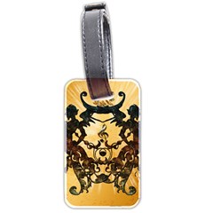 Clef With Awesome Figurative And Floral Elements Luggage Tags (two Sides)