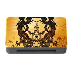 Clef With Awesome Figurative And Floral Elements Memory Card Reader With Cf