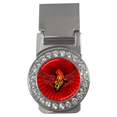 Lion With Flame And Wings In Yellow And Red Money Clips (cz)  by FantasyWorld7