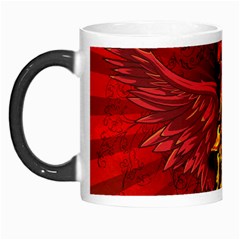 Lion With Flame And Wings In Yellow And Red Morph Mugs by FantasyWorld7