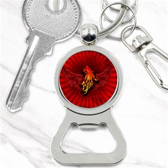 Lion With Flame And Wings In Yellow And Red Bottle Opener Key Chains