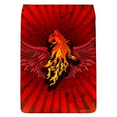 Lion With Flame And Wings In Yellow And Red Flap Covers (s) 