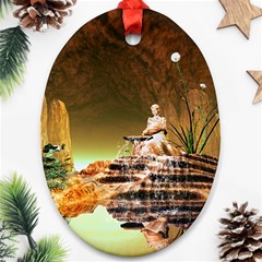 Wonderful Undergraund World Ornament (oval)  by FantasyWorld7