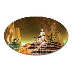 Wonderful Undergraund World Oval Magnet