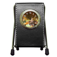 Wonderful Undergraund World Pen Holder Desk Clocks