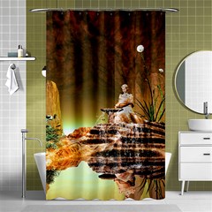 Wonderful Undergraund World Shower Curtain 48  X 72  (small)  by FantasyWorld7