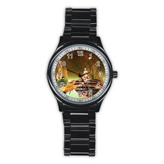 Wonderful Undergraund World Stainless Steel Round Watches by FantasyWorld7