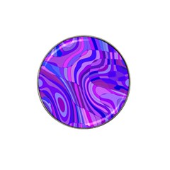 Retro Abstract Blue Pink Hat Clip Ball Marker (4 Pack)