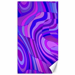 Retro Abstract Blue Pink Canvas 40  X 72  