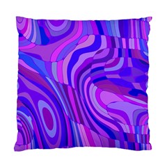 Retro Abstract Blue Pink Standard Cushion Case (one Side) 