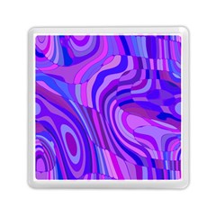 Retro Abstract Blue Pink Memory Card Reader (square) 