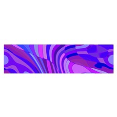 Retro Abstract Blue Pink Satin Scarf (oblong)