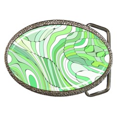 Retro Abstract Green Belt Buckles