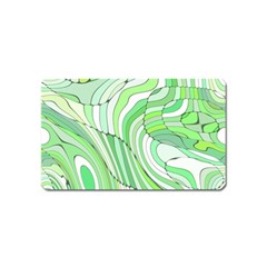 Retro Abstract Green Magnet (name Card) by ImpressiveMoments