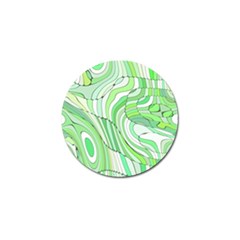 Retro Abstract Green Golf Ball Marker (4 Pack)