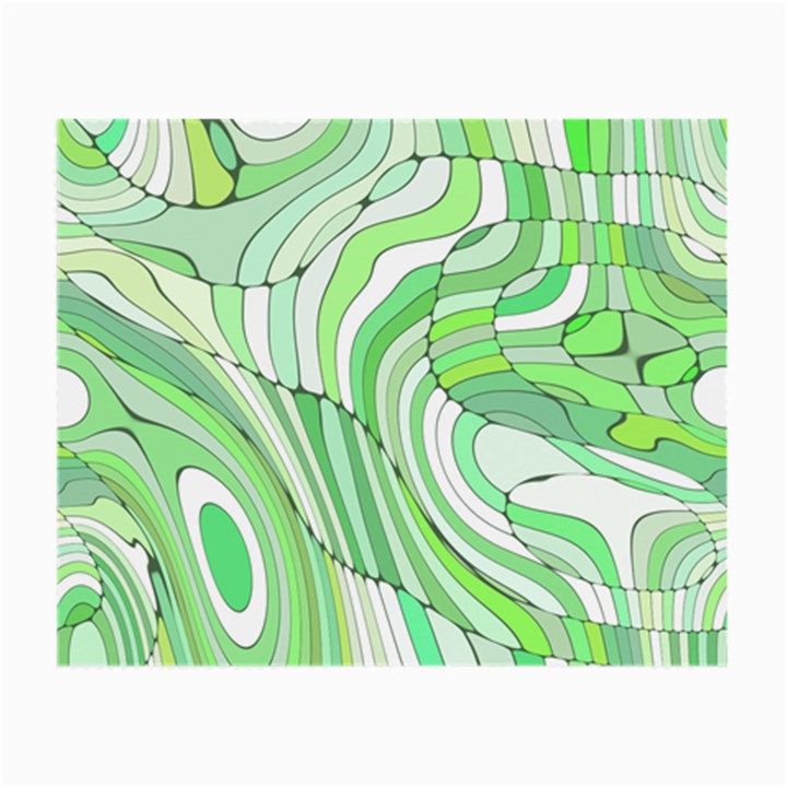 Retro Abstract Green Small Glasses Cloth