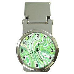 Retro Abstract Green Money Clip Watches